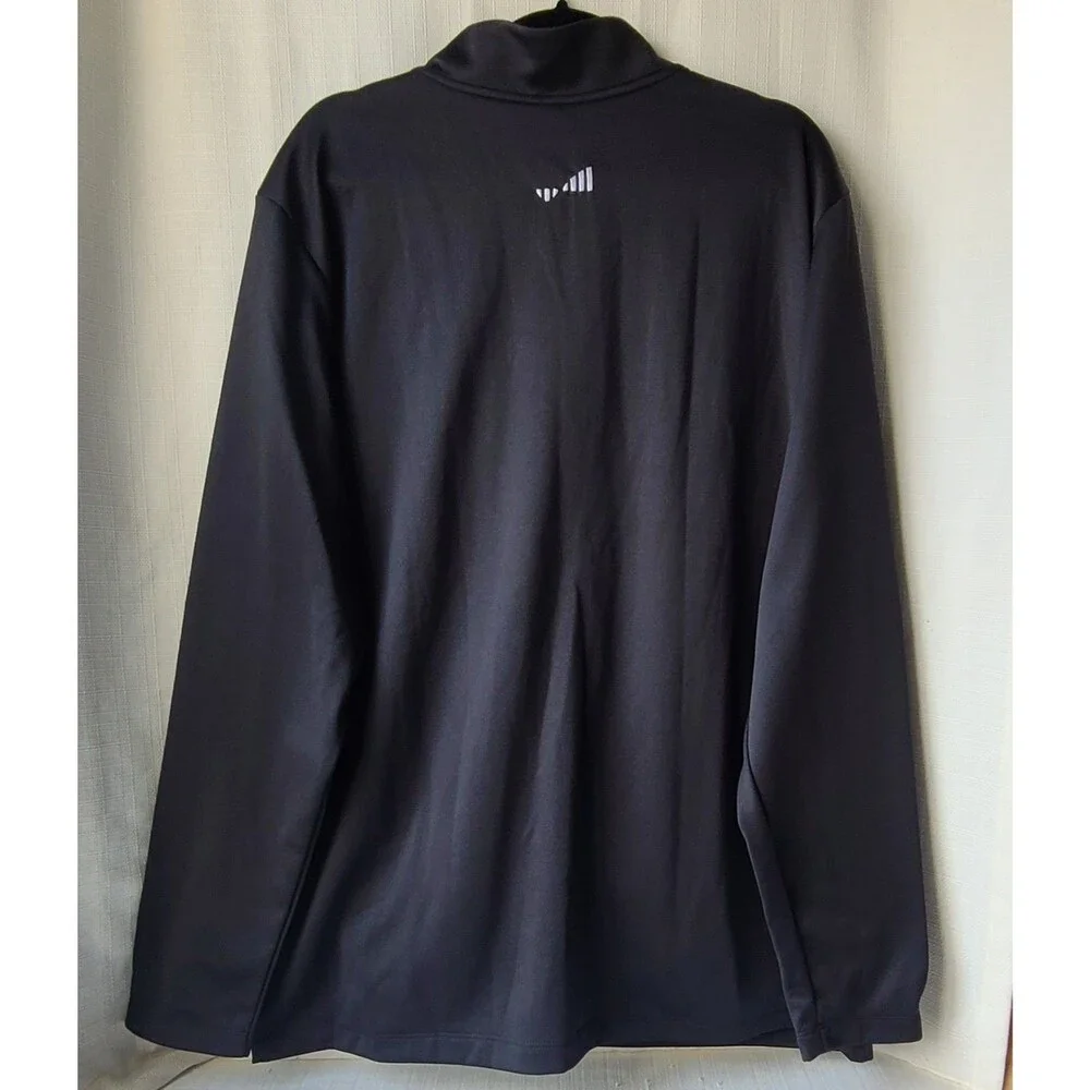 Nike Men's XXL Black Full Zip Track Jacket Swoosh Athletic Performance